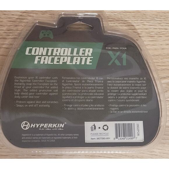 White Xbox One Controller Face Plates Hyperkin Snap On Brandnew Sealed Unopened - Picture 2 of 2